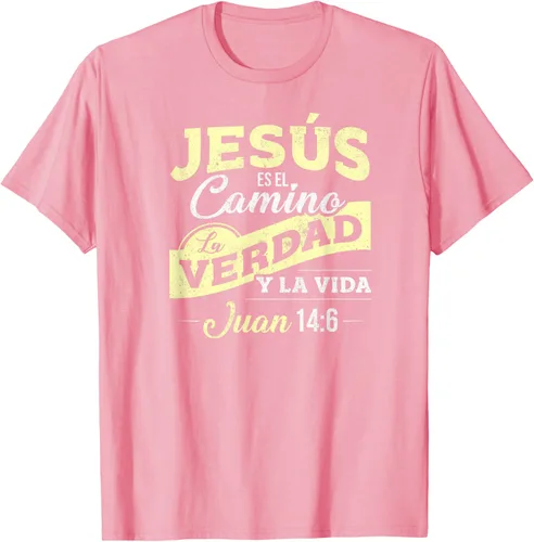 Vista 92 de Camisas de la Biblia de Jesus para los Cristianos Camiseta Española Negro