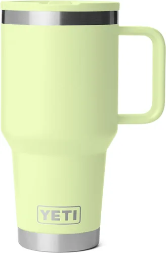 Vista 13 de YETI Rambler - Taza de viaje de 30 oz con tapa con pajita abatible - Acero inoxidable, aislada al vacío, a prueba de fugas, compatible con Negro