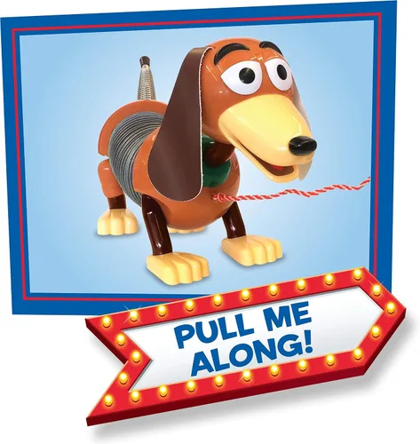 Vista 2 de Just Play - Slinky Dog Jr retro de 4.35 pulgadas, el juguete original clásico de resorte para caminar, vintage, juguete antiestrés, juguetes