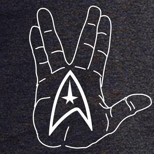 Vista 3 de CafePress Live Long and Prosper Dark T Shirt Graphic Shirt