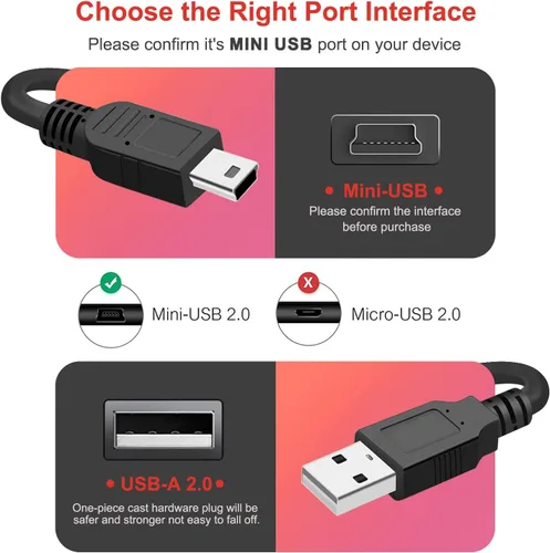 Vista 2 de Cable de carga de 5 pies, adaptador de fuente de alimentación de CA compatible con Texas Instruments TI-84 Plus CE, calculadora gráfica TI Nspire CX