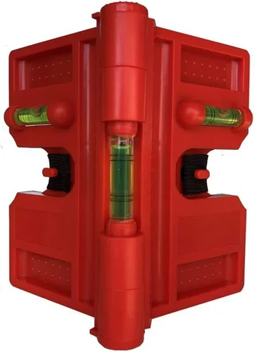 Vista 2 de Paquete de 2 postes magnéticos plegables para nivelación de tuberías, postes y vigas