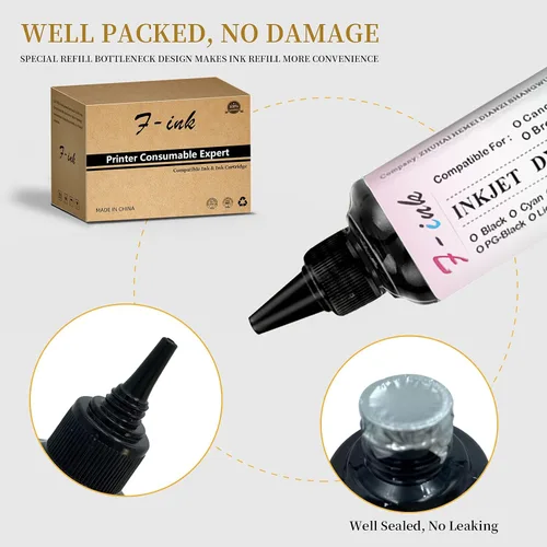 Vista 7 de F-ink Kits de tinta y recarga de 5 botellas compatibles con cartuchos de tinta Canon 275 276 260 261 245 246 PG-275XL CL 276XL PG-260XL CL-261XL