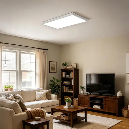 Vista 8 de Kit de montaje en superficie de 1 x 4 para panel plano LED, marco de techo de aluminio para 12 x 48 x 3.13 pulgadas, bueno para panel iluminado