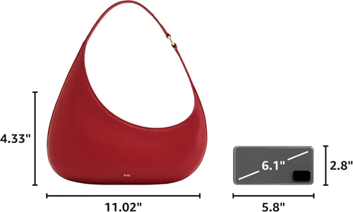 Vista 3 de JW PEI Bolso de hombro Harlee para mujer Rojo