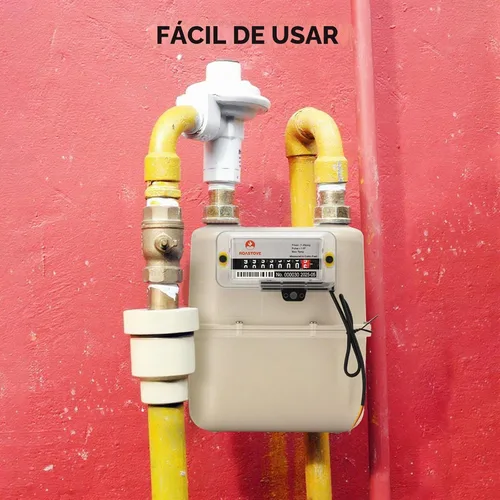 Vista 9 de Submetro de gas NPT de 3/4 pulgadas con salida de pulso, lectura de pies cúbicos, 1 pulso por pie cúbico, para monitoreo del uso de gas natural