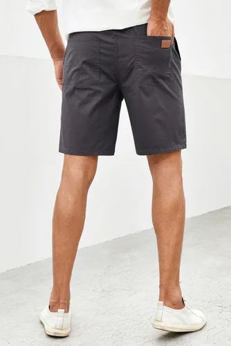 Vista 8 de JMIERR - Pantalones cortos informales para hombre, pantalones cortos de golf, pantalones chinos con cordón, de tela de sarga elástica, para verano