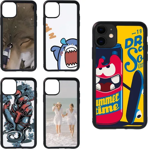 Vista 5 de 5 fundas para teléfono de sublimación para iPhone 11 de 6.1 pulgadas, fundas de teléfono imprimibles para teléfono personalizadas, fundas