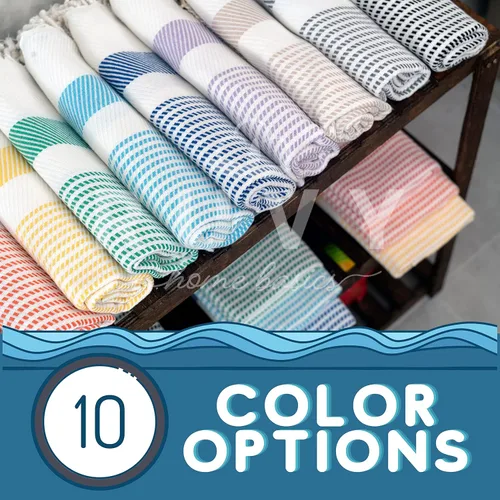 Vista 7 de Ruvy Home Basics - Juego de 2 toallas de mano turcas para baño, 18 x 40 pulgadas, algodón y baño decorativo, toallas de cocina, paños de cocina, té