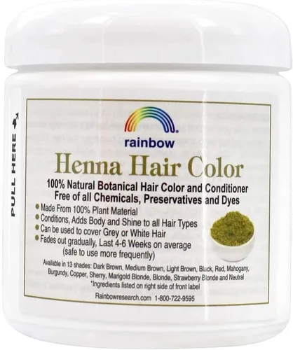 Vista 3 de Rainbow Research Tinte y acondicionador para el cabello de henna color marrón oscuro persa - 4 oz