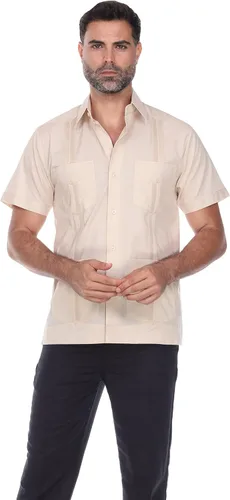 Vista 3 de Mojito Collection Camisa Guayabera de manga corta para hombre
