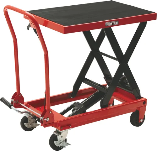 Vista 4 de Ironton Carro de Mesa Hidráulica, 1,000 Lb. Capacidad, 34 3/4in. Elevación
