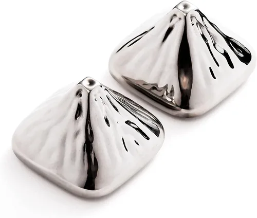 Vista 8 de Outset Juego de piedras de whisky de acero inoxidable, 2 enfriadores de pelotas de golf con pinzas y bolsa de almacenamiento