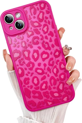 Vista 73 de KANGHAR - Funda para iPhone 11 [Compatible con Magsafe] Patrón estampado de leopardo Lindo guepardo Funda protectora magnética para niñas, mujeres