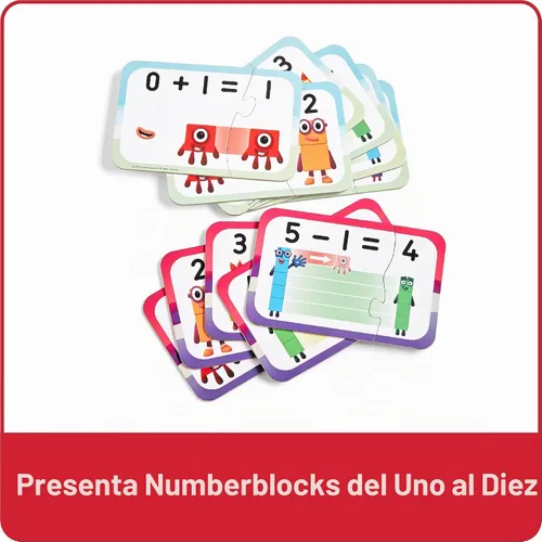 Vista 6 de hand2mind Numberblocks - Juego de rompecabezas para sumar y restar, juegos de suma y resta, rompecabezas de números, juegos de matemáticas
