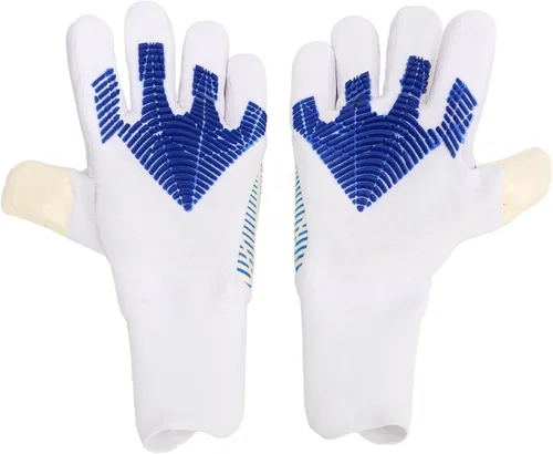Vista 7 de Football Goalkeeper Gloves with Strong Palm Grip, Non Slip Latex and Nylon Soccer Goalie Glove, Breathable Design with Finger Protection for Men and