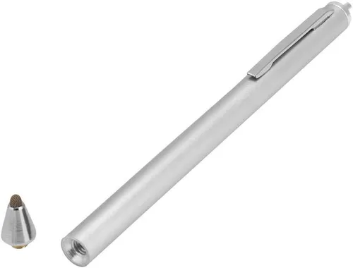 Vista 8 de Cabeza suave cabeza de tela universal pluma ligera para teléfonos inteligentes/tableta (plata)