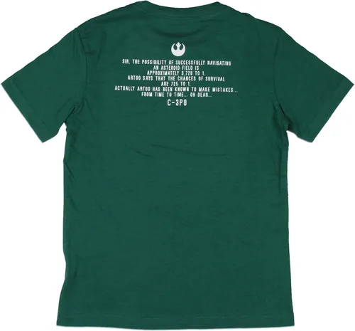 Vista 4 de Star Wars - Camiseta verde para niños con texto en inglés "These aren't the droids you're looking for Youth