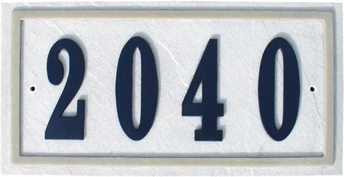 Vista 2 de RIG-4912 Ridgestone Placa rectangular de piedra triturada para dirección, arenisca