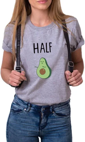 Vista 6 de Camiseta de pareja para él y ella, camiseta divertida para pareja Better&Half Summer 1 pieza