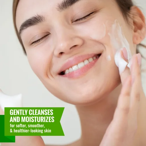 Vista 3 de Lavado facial - Limpiador facial suave con extracto de aloe vera y miel de manuka - Limpiador facial hidratante para piel seca y sensible, limpiador