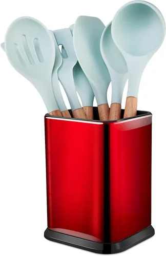 Vista 8 de RedCall - Organizador de utensilios de cocina de acero inoxidable para encimera, organizador de cucharas y espátulas, cajón rectangular moderno