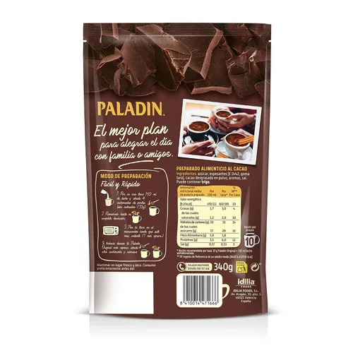 Vista 2 de Paladin Paladin (bebida de chocolate caliente) 11.99 oz