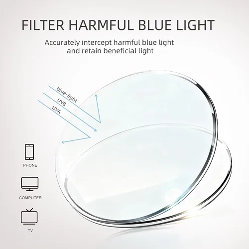 Vista 6 de 3 Pack Reading Glasses for Women Oversized Square Reading Glasses Blue Light Blocking Spring Hinge Readers