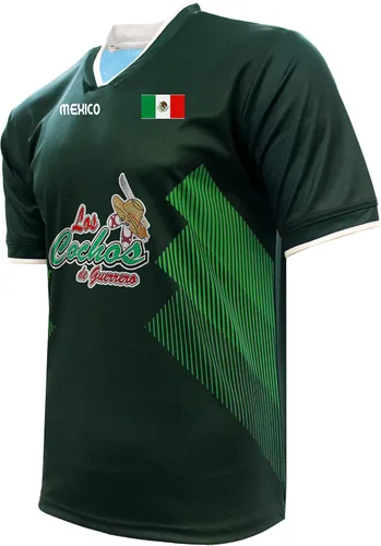 Vista 2 de Jersey México Cochos de Guerrero 100% Poliéster_Hecho en México