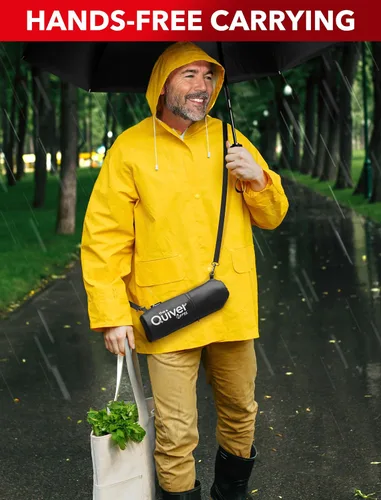 Vista 116 de REPEL Windproof Travel Umbrella - Compact & Withstands Winds up to 85MPH , Strongest Premium Auto Folding Umbrella for Rain and Sun - Durable, Light