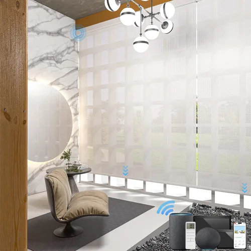 Vista 7 de MYshade Persianas enrollables personalizadas para ventana, persianas enrollables para ventanas con cable, bloqueo solar, protección de privacidad