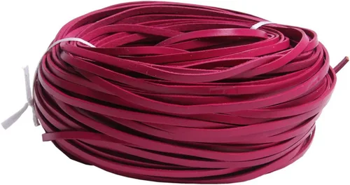 Vista 12 de Cuerda de cuero genuino de 21 yardas, cuerda plana de cuero trenzado para hacer joyas, collares, pulseras, cordones de zapatos, correas de bolsa