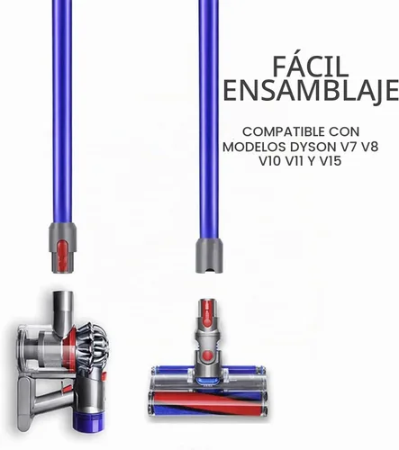Vista 3 de Accesorios de repuesto Varita de liberación rápida para modelos Dyson V7 V8 V10 V11 y V15, tubo de extensión de accesorio para aspiradoras