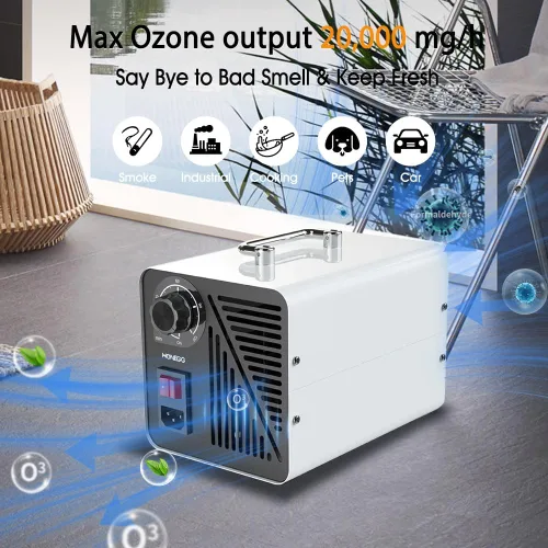 Vista 2 de Generador de máquina de ozono de 20000 mg/h, purificadores de aire, purificador de aire de eliminación de olores, eliminador de olores ionizador