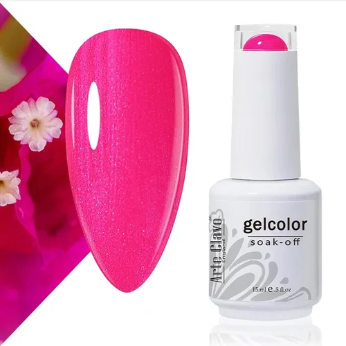 Vista 37 de Arte Clavo Pearlescent Nude Gel Nail Polish 15ml - HEMA Free Soak off UV LED Nail Gel for Manicure, DIY Nail Art, Home Salon Use 11029