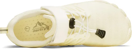 Vista 4 de NORTIV 8 Zapatos de agua de senderismo para hombre y mujer, zapatos descalzos para playa, deportes acuáticos, kayak, río, zapatos