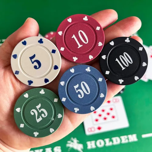 Vista 4 de SEETOOOGAMES Casino Poker Chips Denominations
