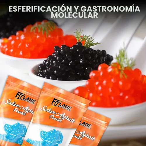 Vista 4 de Polvo de alginato de sodio 16 oz, ingrediente a granel de grado alimenticio