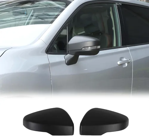Vista 9 de Cubierta de espejo retrovisor de puerta compatible con Subaru Forester 2019-2024/XV 2019-2022, cubierta de recorte protectora de ABS para espejo