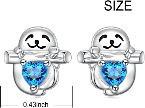 Vista 6 de YinShan Juego de joyas de plata de ley 925, collar de perezoso, aretes de perezoso para mujeres y niñas, regalos de animales perezosos felices
