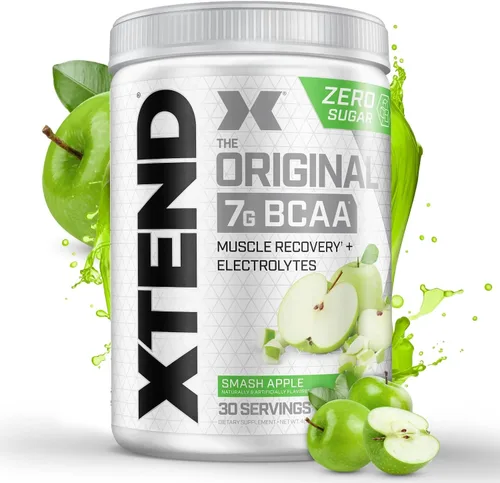 Vista 7 de XTEND Original Polvo de BCAA sabor Airheads Candy con 7 gramos de BCAA y 2.5 gramos de L-Glutamina, para bebida de recuperación muscular sin azúcar