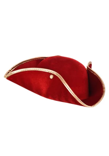 Vista 3 de Sombrero de disfraz de Pirata Ron Rojo para adultos Multicolor