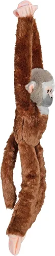 Vista 5 de Wild Republic Ecokins - Mono de ardilla colgante, animal de peluche, 22 pulgadas, regalo para niños, juguete de peluche, hecho de botellas de agua