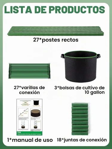 Vista 8 de ANPHSIN Jaula de tomate triangular resistente con bolsas de cultivo