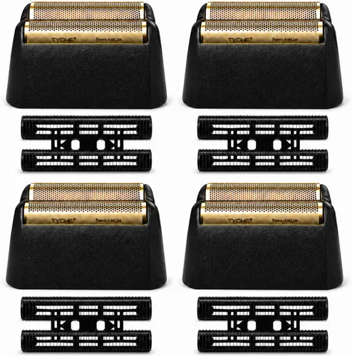 Vista 8 de Cabezales de repuesto para afeitado compatibles con Wahl 7031-100/7043-100 Foil&Cutter Paquete de 2 cuchillas de repuesto rojas de aluminio serie