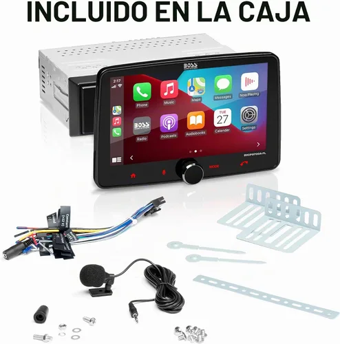 Vista 6 de BOSS Audio Systems BVCP9700A-FL CarPlay Android Stereo, pantalla táctil de 7 pulgadas