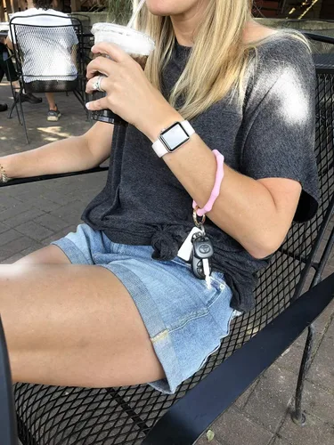Vista 6 de Hadley Mae Designs - Pulsera llavero con aro portallavero