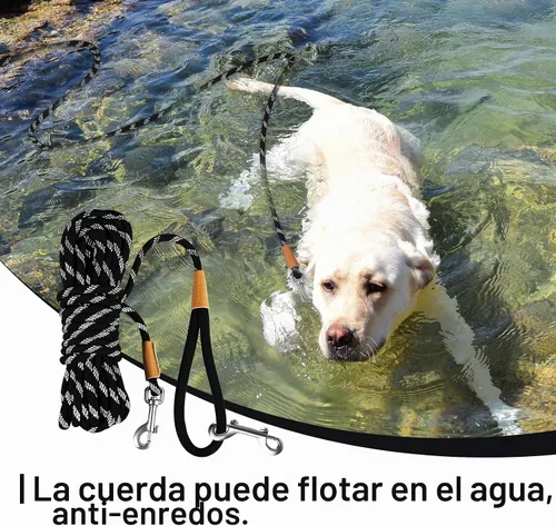 Vista 6 de Correa larga para perro, cuerda reflectante, cable de entrenamiento de 15