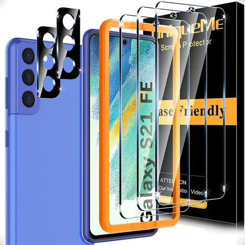 Vista 12 de [Paquete de 3+2] Unique Me compatible con Samsung Galaxy S10 de cobertura completa, protector de pantalla de TPU flexible y protector de lente