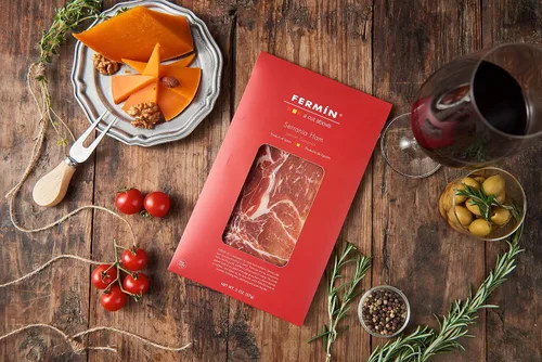Vista 2 de Jamón Serrano Rebanado 2 oz por Fermin
